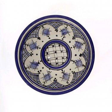 Moroccan Ceramic Bowl Serving Salad Pasta Soup Fruit Rice Dish Hanging Small