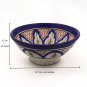 Moroccan Ceramic Bowl Serving Salad Pasta Soup Fruit Rice Dish Hanging Small