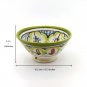Moroccan Ceramic Bowl Serving Salad Pasta Soup Fruit Rice Dish Hanging Small