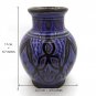 Vintage Morrocan Green Safi Handmade Decorative Vase Artisan Bohemian Decor