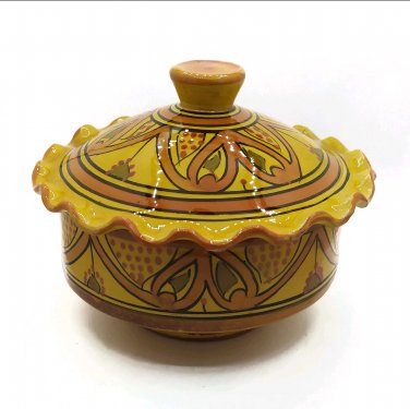 Handmade Moroccan Ceramic Cooking Pot Casserole Dish Ceramic