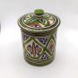 Moroccan Ceramic Cookie Jar Kitchen Container Hand-Painted Multi Utility Kitchen Storage