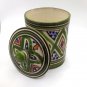 Moroccan Ceramic Cookie Jar Kitchen Container Hand-Painted Multi Utility Kitchen Storage