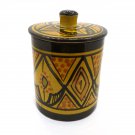 Moroccan Ceramic Cookie Jar Kitchen Container Hand-Painted Multi Utility Kitchen Storage