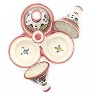 Three Head Serving Tagine Handmade Ceramic Moroccan Tajine Dish Exquisite