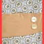 PAPAYA Bucolic little Prairie Top with Puff Sleeves, Vintage Buttons and Waistband - Small to Medium