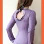 PAPAYA Extra Long Sleeves Top with Waistband and Keyhole- Medium