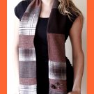 PAPAYA Patchwork Scarf with Vintage Buttons