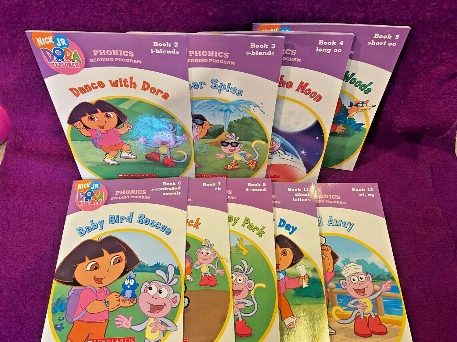 Scholastic Nick Jr. Dora the Explorer Set of 9 Phonics Reading Program ...