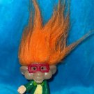 Vintage 1993 Burger King Toy Troll Doll Glow in the Dark Orange Hair BK Kids