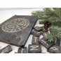 Black wooden runes, Runes set, Viking runes, Divination tools, Norse mythology