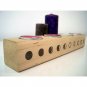 Wooden moon phase candlestick, Сandlestick for 4 tea lights, Moon phase art
