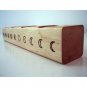 Wooden moon phase candlestick, Сandlestick for 4 tea lights, Moon phase art