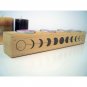 Wooden moon phase candlestick, Сandlestick for 4 tea lights, Wiccan decor
