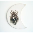 Witchy home decor Moon wall hanging Crescent moon