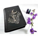 Witchy tarot card storage box, Oracle card box, Witch deck holder, jewelry