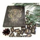 Wooden runes set, Witchcraft supplies, Old norse, Elder futhark runes, Viking