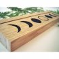 Moon phases wood stand card holder, oracle card stand, altar card holder
