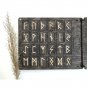 Runes set, Black wood runes, Witchcraft supplies, Norse pagan, Divination tools