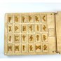 Wood rune stones set