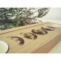 Moon phase oracle card holder, ash wood altar stand, moon decor, tarot card deck