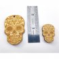 10 Pieces wood sugar skull, Halloween skull blanks, Witchy decor