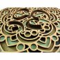 Crown chakra, Wood mandala, Meditative wall decor, Yoga wall art