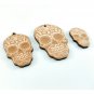 Laser cut sugar skull, Engraved wood skull, Crafts and decoration, Jewellery