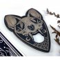 Planchette cat skull for ouija board, Wood ouija planchette, Gothic decor, Witch