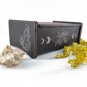 Moon phases storage box, Witchy altar chest, Tarot card deck holder, Wicca gift