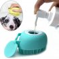 Dog Bath Brush Massage Gloves Silicone Comb with Shampoo Box Pet Accessories Cats ShowerGroomingTool