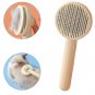 Round Pet Comb Self Cleaning Slicker Brush Automatic Quick Clean Needle Combs Pet Hair Remover Brush