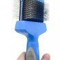 Double Sided Pet Brush Dog Cat Hair Fur Bristle Grooming Shedding Cleaning Massage Comb Styling Tool