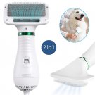 2In1 Dog Dryer Pet Hair Dryer Comb Brush Hair Comb Dog Fur Blower Grooming Adjustable Temperature
