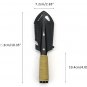 Outdoor Camping Shovel Multi-Tool Stainless Steel Hand Shovel Saw Hex Wrench Screwdriver Hiking