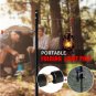 Portable Lamp Stand Hook Folding Lantern Post Pole Collapsible Hanging Light Stand Holder Outdoor