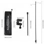 Portable Lamp Stand Hook Folding Lantern Post Pole Collapsible Hanging Light Stand Holder Outdoor