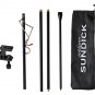 Portable Lamp Stand Hook Folding Lantern Post Pole Collapsible Hanging Light Stand Holder Outdoor