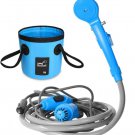 Camping Shower Outdoor Hiking Travel Portable Shower 20L Bucket Set Car Washer Plant Watering Pet