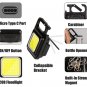 Portable Pocket Flashlight Outdoor Tool USB Rechargeable Mini LED Flashlight Work Light 4 Light Mode