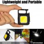 Portable Pocket Flashlight Outdoor Tool USB Rechargeable Mini LED Flashlight Work Light 4 Light Mode