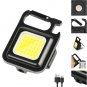 Portable Pocket Flashlight Outdoor Tool USB Rechargeable Mini LED Flashlight Work Light 4 Light Mode