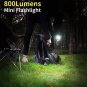 Portable Pocket Flashlight Outdoor Tool USB Rechargeable Mini LED Flashlight Work Light 4 Light Mode