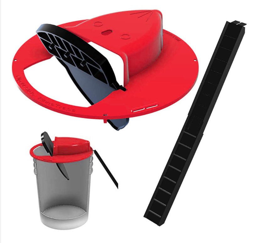Mice Trap Slide Bucket Lid Smart Flip Reusable Auto Quick Effective