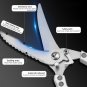 Kitchen Scissors Chicken Bone Kitchen Shears,Duck Fish Cutter 4Cr Stainless Steel Fish Scissors