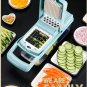 Multifunctional Vegetable Cutter Fruit Slicer Grater Shredders Drain Basket Slicers 8 In 1 Gadgets