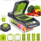 Multifunctional Vegetable Cutter Fruit Slicer Grater Shredders Drain Basket Slicers 8 In 1 Gadgets