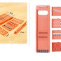 7PCS Kitchen Vegetable Fruit Mandoline Slicer Peeler Dicer Cutter Chopper Grater Vegetable Cutter