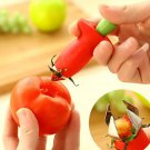 Strawberry Hullers Metal Plastic Strawberry Corer Slicer Cutter Knife Strawberry Stem Remover Tool