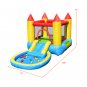 Inflatable Water Slide and Bounce House and Jumping Castle and Splash Pool for Kids with Blower